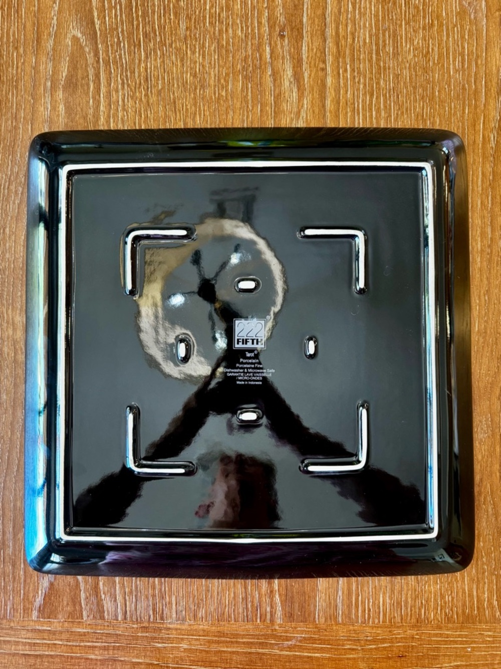 NIP 222 FIFTH black and gold tarot card serving platter - Picture 5 of 8